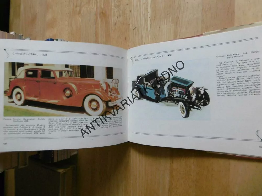 AUTOMOBILY 1885/1940, MINÁŘÍK, 1980, **an