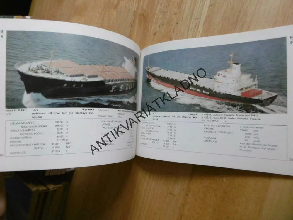 ATLAS LODÍ, NÁKLADNÍ LODĚ, PACOVSKÝ, PODLENA, NADAS