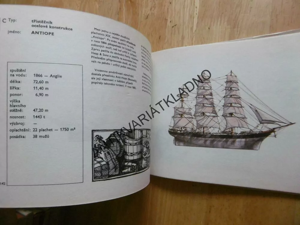 ATLAS LODÍ, OBCHODNÍ A NÁMOŘNÍ LODĚ, RŮŽIČKA, NADAS