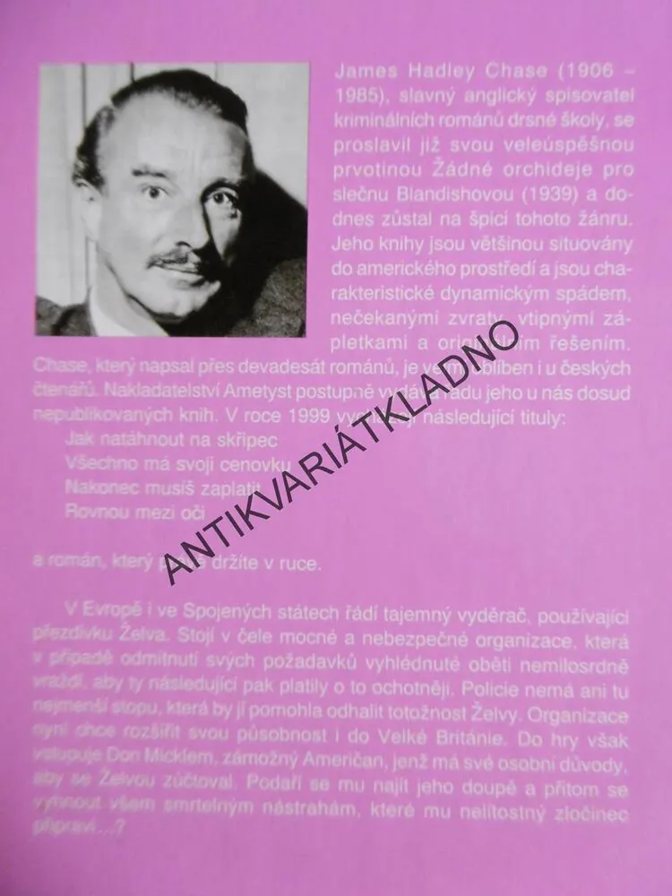 STOPA VEDE DO SIENY, JAMES HADLEY CHASE, **an