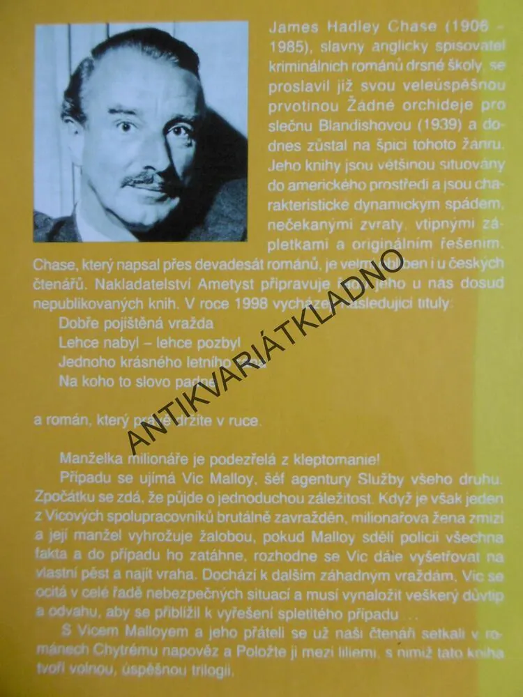 VE SMRTI JE KAŽDÝ SÁM, JAMES HADLEY CHASE