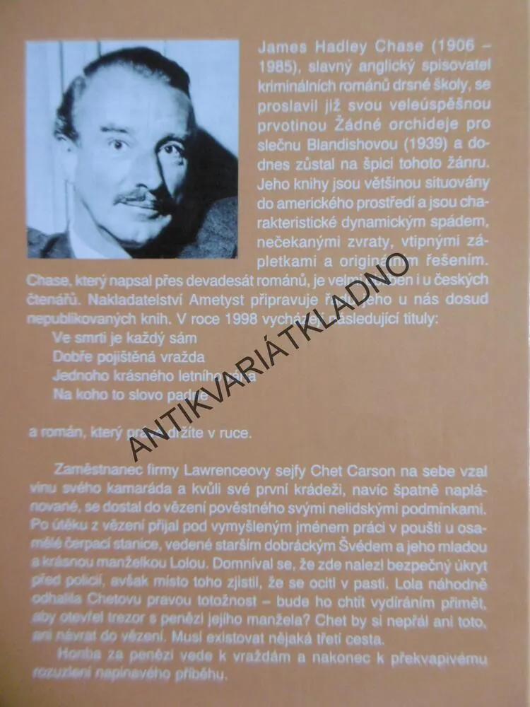 LEHCE NABYL, LEHCE POZBYL, JAMES HADLEY CHASE