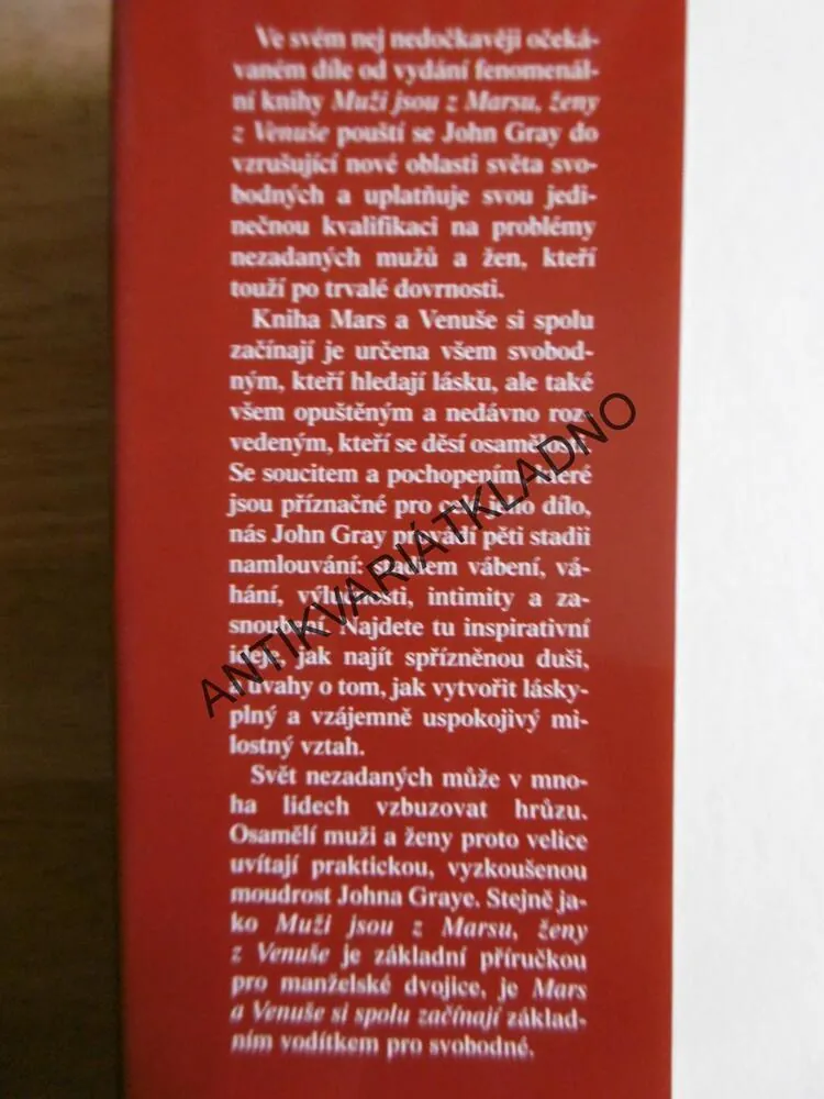 MARS A VENUŠE SI SPOLU ZAČÍNAJÍ, JOHN GRAY,