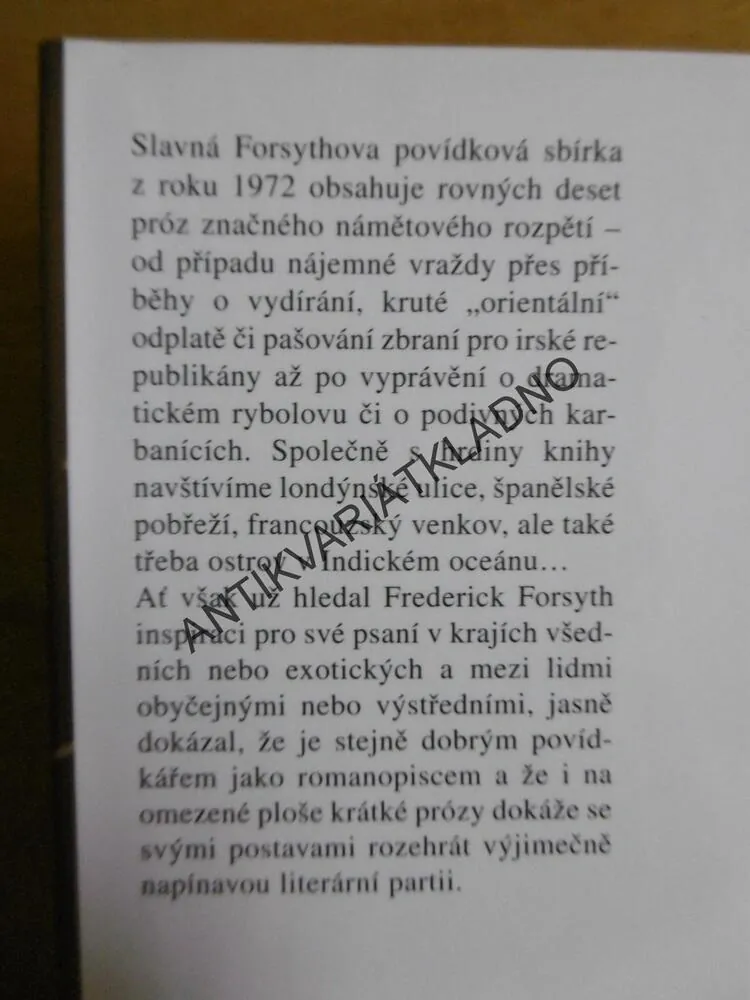 ŽÁDNÉ STOPY, FREDERICK FORSYTH, **an