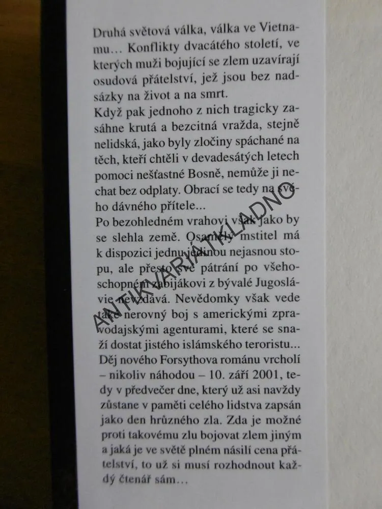 MSTITEL, FREDERICK FORSYTH, **an