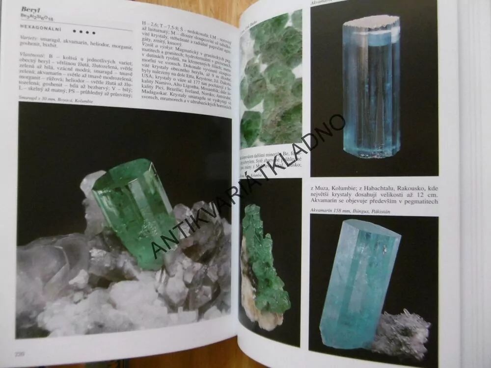 ENCYKLOPEDIE MINERÁLY, KORBEL, NOVÁK, MINERALOGIE