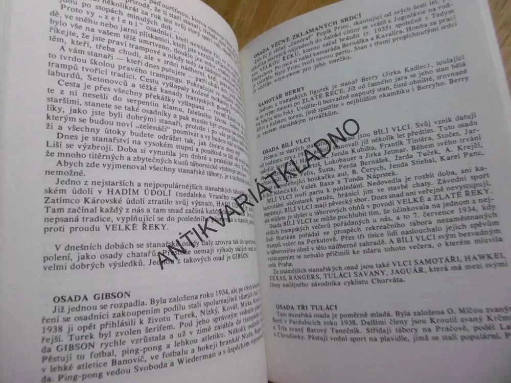 DĚJINY TRAMPINGU, BOB HURIKÁN, BURIAN, SKAUT, JUNÁK, **an