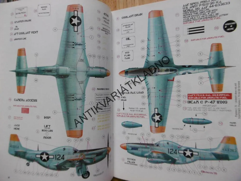 MONOGRAFIE 2., NORTH AMERICAN P-51 MUSTANG, P-82 TWIN MUSTANG