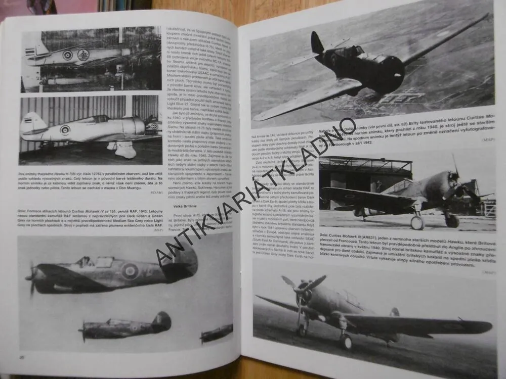MONOGRAFIE 2., CURTISS P-36 HAWK