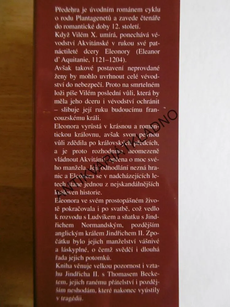 PŘEDEHRA, JEAN PLAIDY, **an