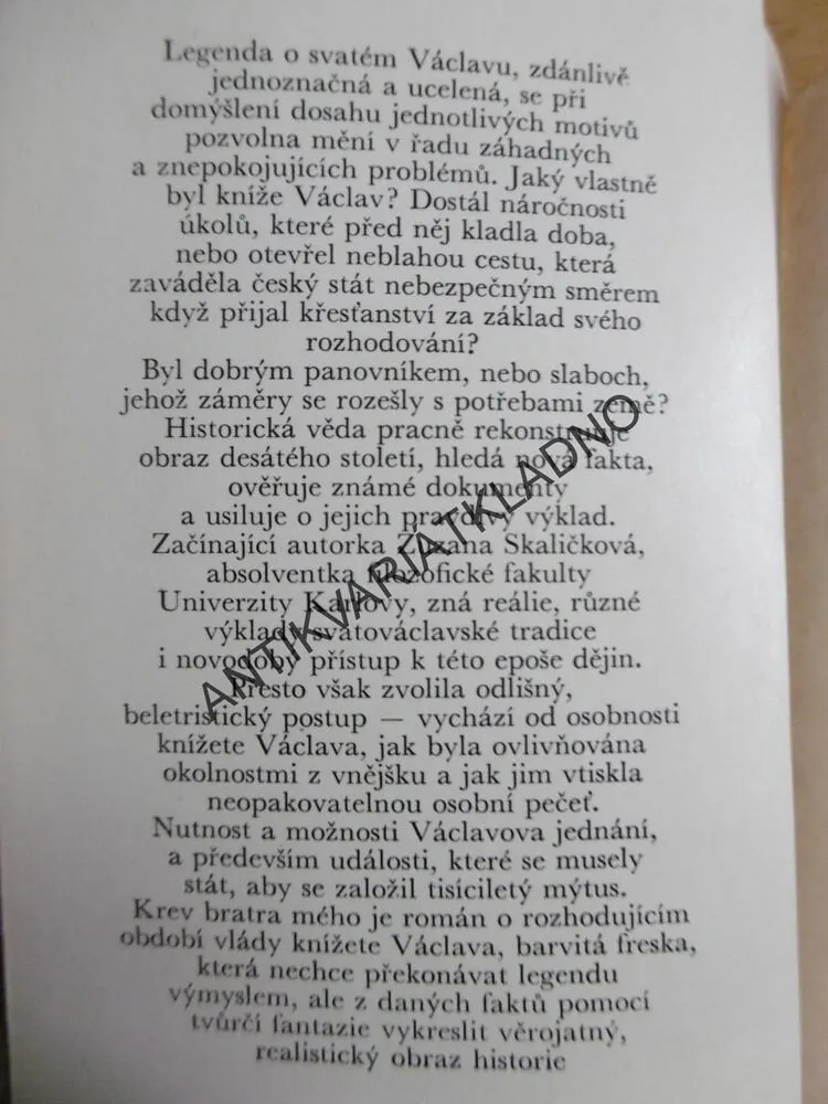 KREV BRATRA MÉHO, ZUZANA SKALIČKOVÁ,1978,