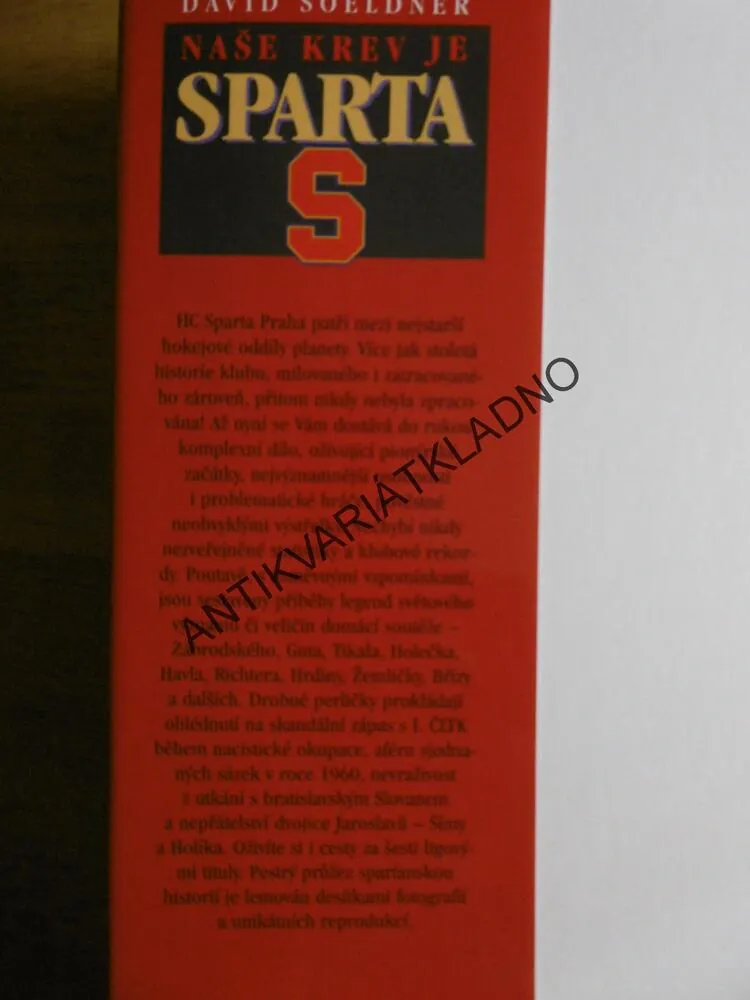 NAŠE KREV JE SPARTA, DAVID SOELDNER, HOKEJ, SPORT