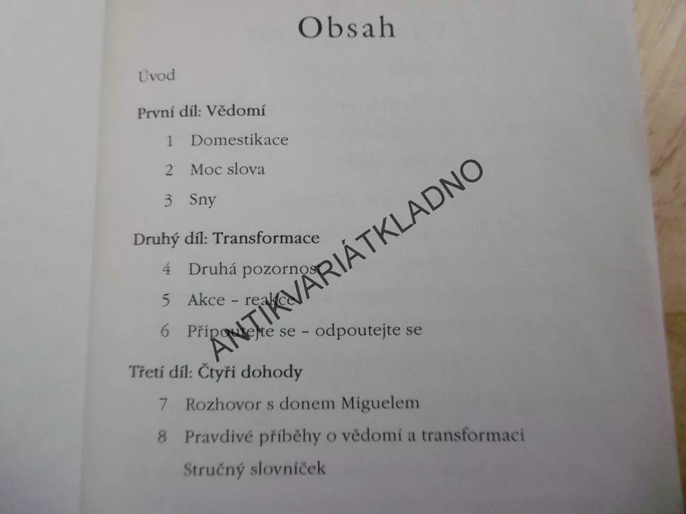 ČTYŘI DOHODY, PRACOVNÍ KNIHA, DON MIGUEL RUIZ, **an