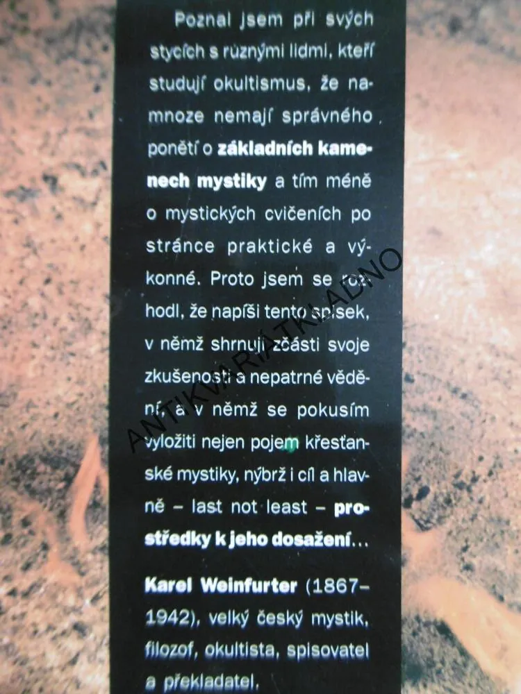 OHNIVÝ KEŘ, KAREL WEINFURTER, 