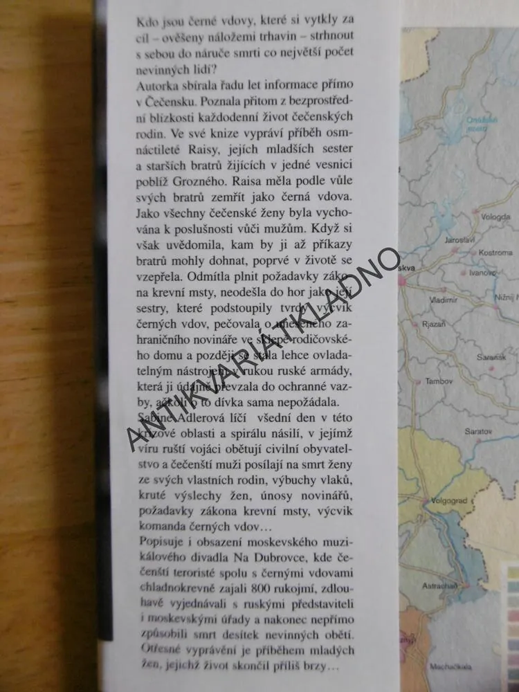 MĚLA JSEM ZEMŘÍT JAKO ČERNÁ VDOVA, SABINE ADLEROVÁ
