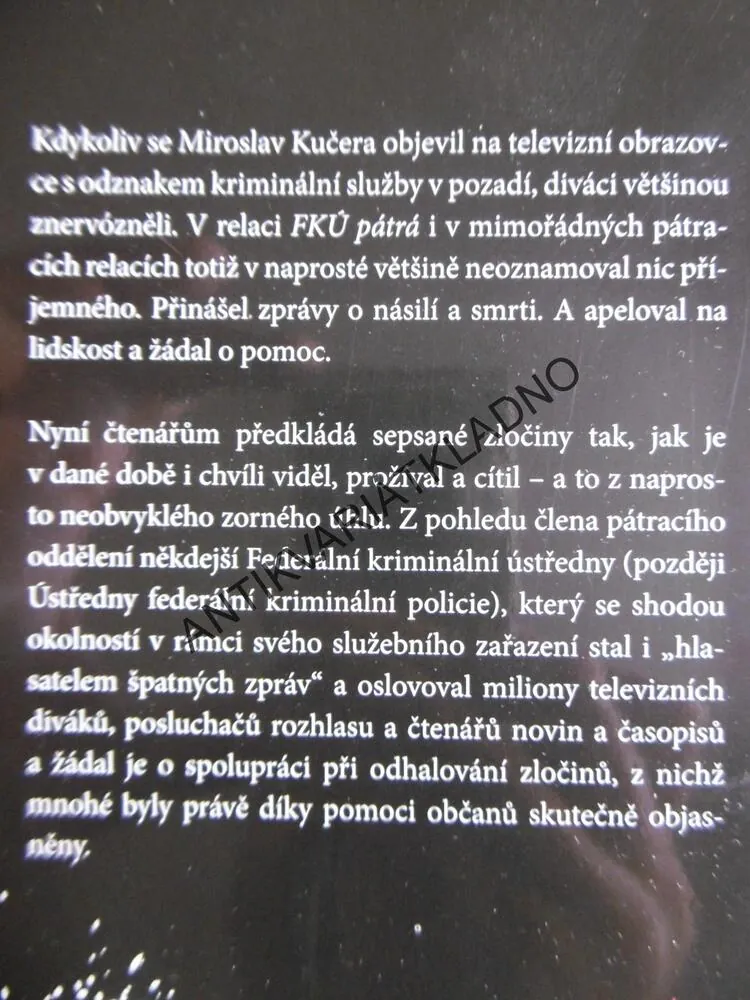 ZÁKONY ZLOČINU, MIROSLAV KUČERA, **an