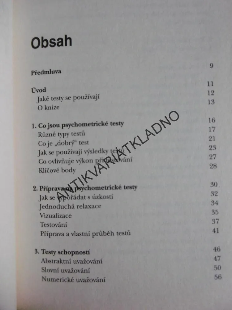 PSYCHOMETRICKÉ TESTY,TESTY, PARKINSON, **an