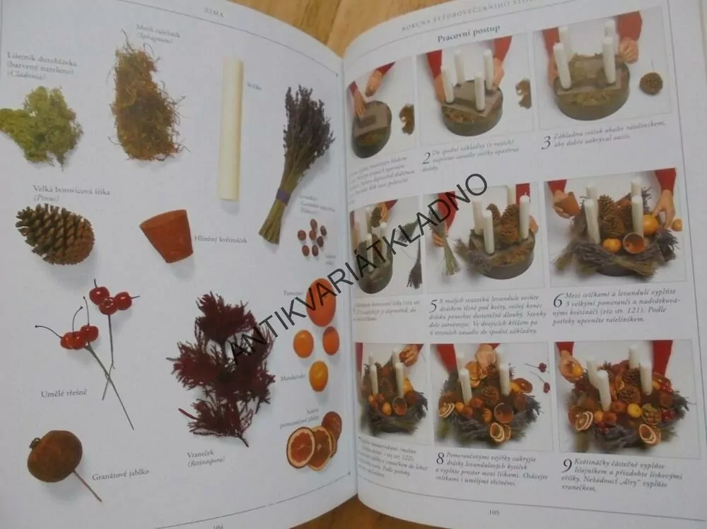 4 ROČNÍ OBDOBÍ SE SUŠENÝMI KVĚTINAMI, ARANŽOVÁNÍ