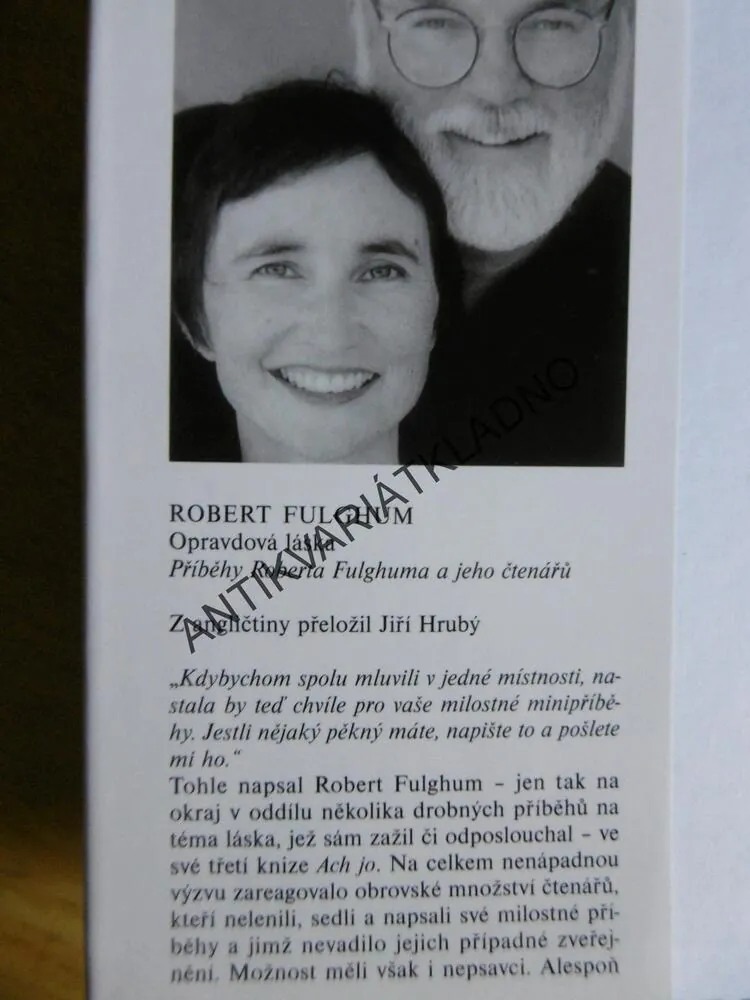 OPRAVDOVÁ LÁSKA, ROBERT FULGHUM, **an