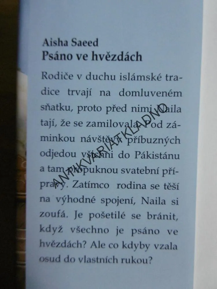 PSÁNO VE HVĚZDÁCH, AISHA SAEED, **an