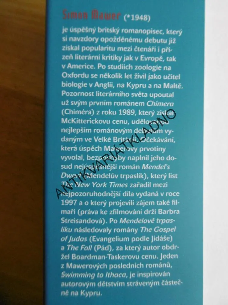 SKLENĚNÝ POKOJ, SIMON MAWER