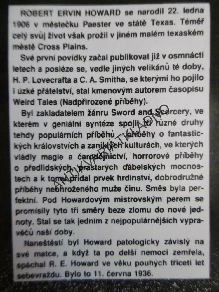 CONAN A HODINA DRAKA, R.E. HOWARD