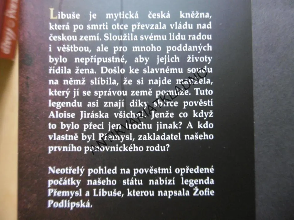 PŘEMYSL A LIBUŠE, ŽOFIE PODLIPSKÁ, **an