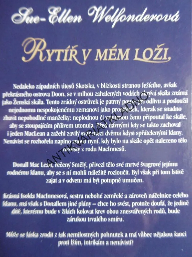 RYTÍŘ V MÉM LOŽI, SUE-ELLEN WELFONDEROVÁ, **an