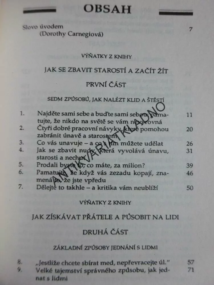 JAK SE RADOVAT ZE ŽIVOTA A Z PRÁCE, DALE CARNEGIE, 