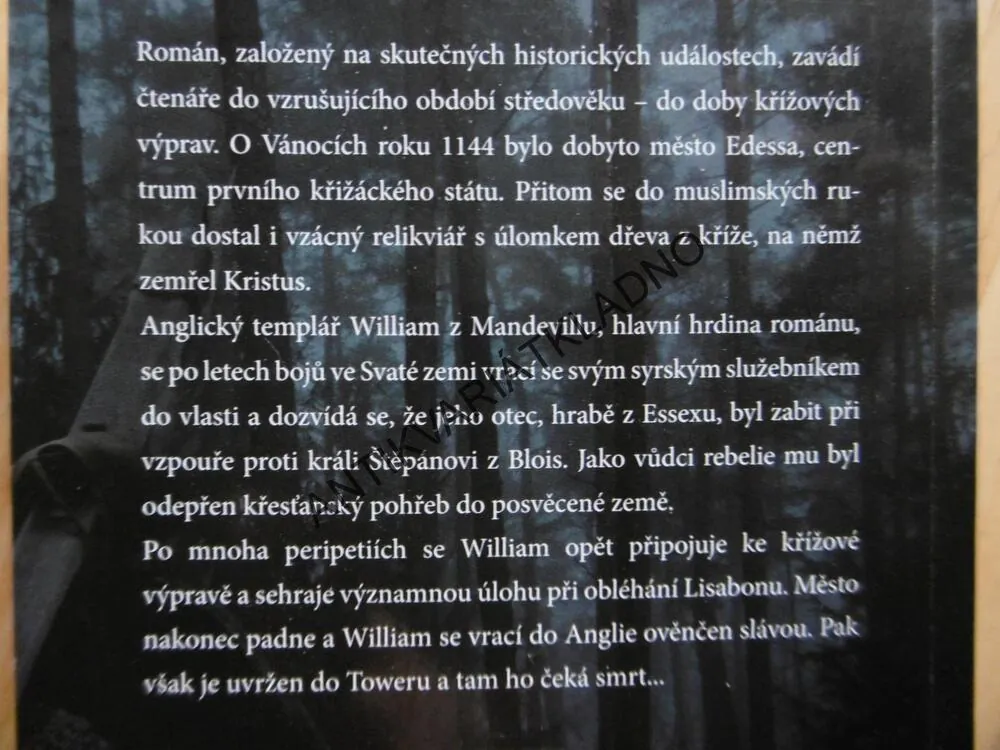 SOUMRAK TEMPLÁŘŮ, HLEDÁNÍ SVATÉHO KŘÍŽE, TONY MCMAHON, **an