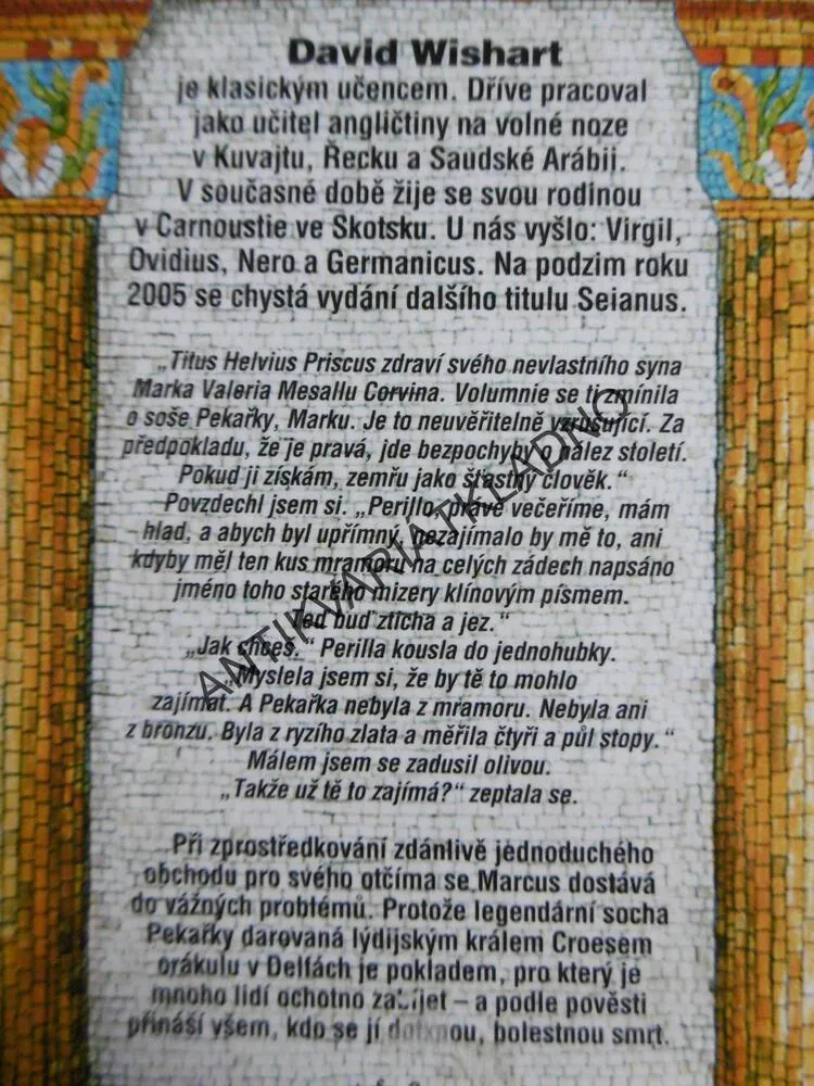 PEKAŘKA Z LÝDIE, DAVID WISHART, **an