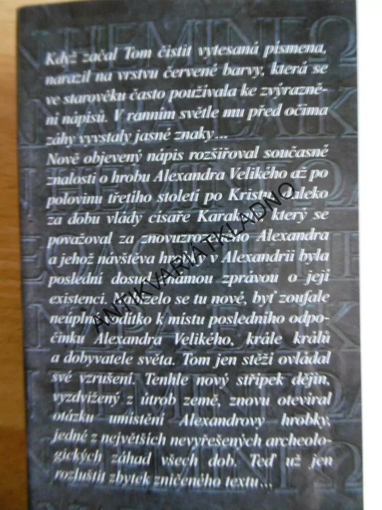 HROB ALEXANDRA VELIKÉHO, NEJVĚTŠÍ ZÁHADA ARCHEOLOGIE, SEÁN HEMINGWAY, **an