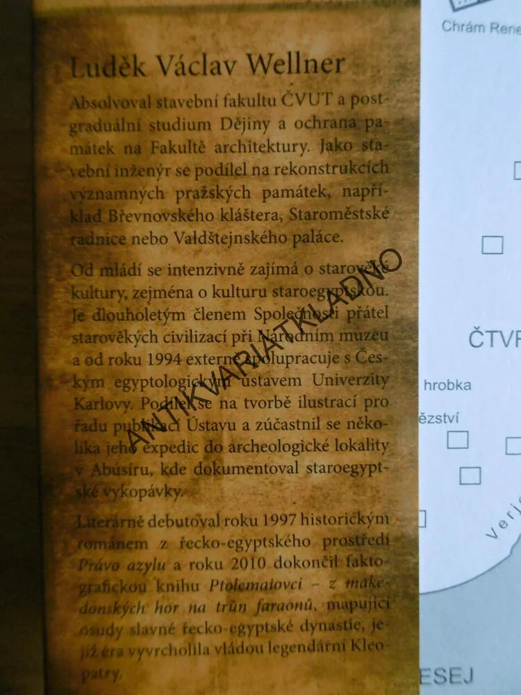 POSLEDNÍ Z FARAONOVY DRUŽINY, LUDĚK VÁCLAV WELLNER, **an