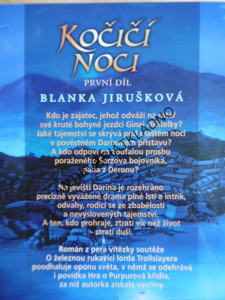 KOČIČÍ NOCI, BLANKA JIRUŠKOVÁ, **an