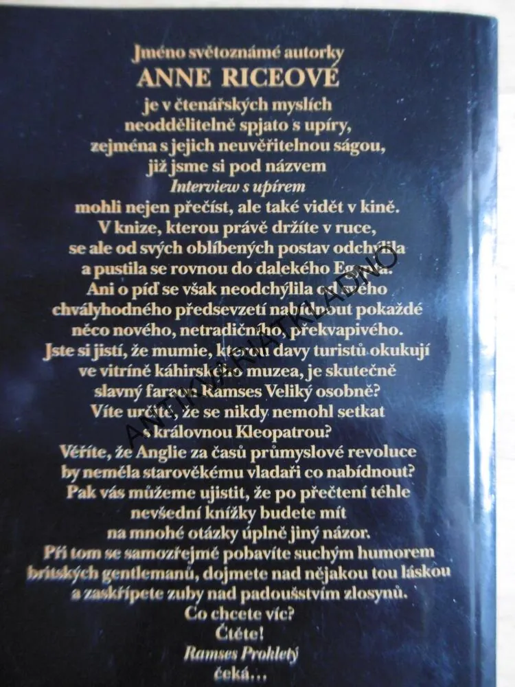 RAMSES PROKLETÝ, ANNE RICEOVÁ, **an