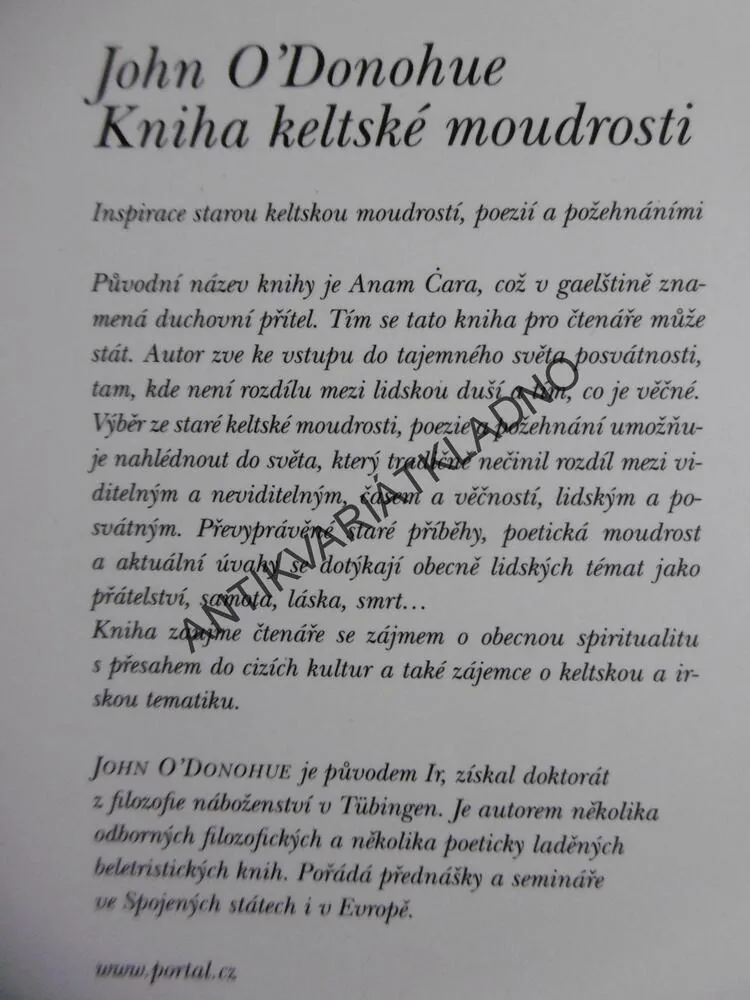 KNIHA KELTSKÉ MOUDROSTI, JOHN O´DONOHUE, 