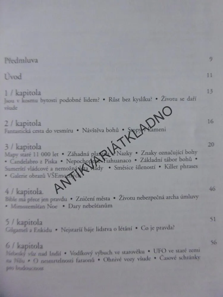 ZNAMENÍ Z VESMÍRU, ERICH VON DÄNIKEN, **an