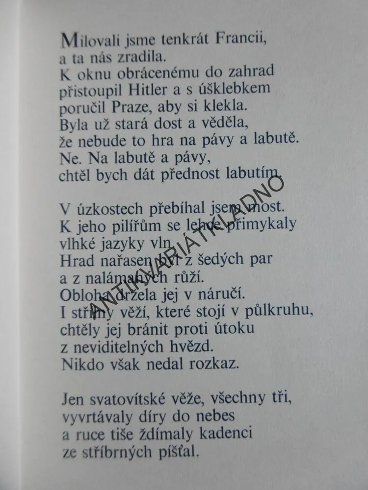 PRAŽSKÝ HRAD, JAROSLAV SEIFERT, ŠVENGSBÍR