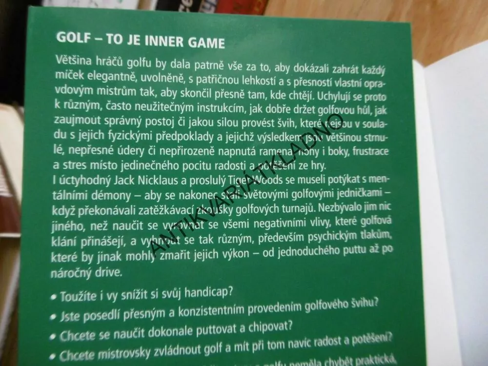 INNER GAME PRO GOLFISTY,GALLWEY, HRA, SPORT, GOLF