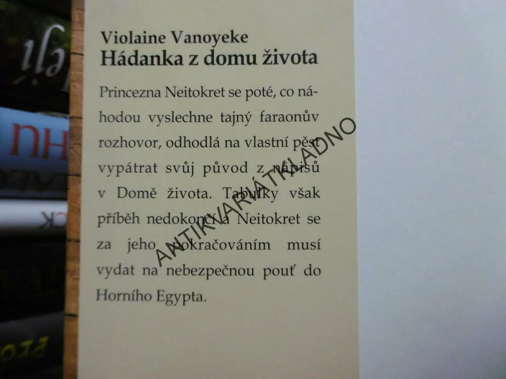 HÁDANKA Z DOMU ŽIVOTA, VIOLAINE VANOYEKE