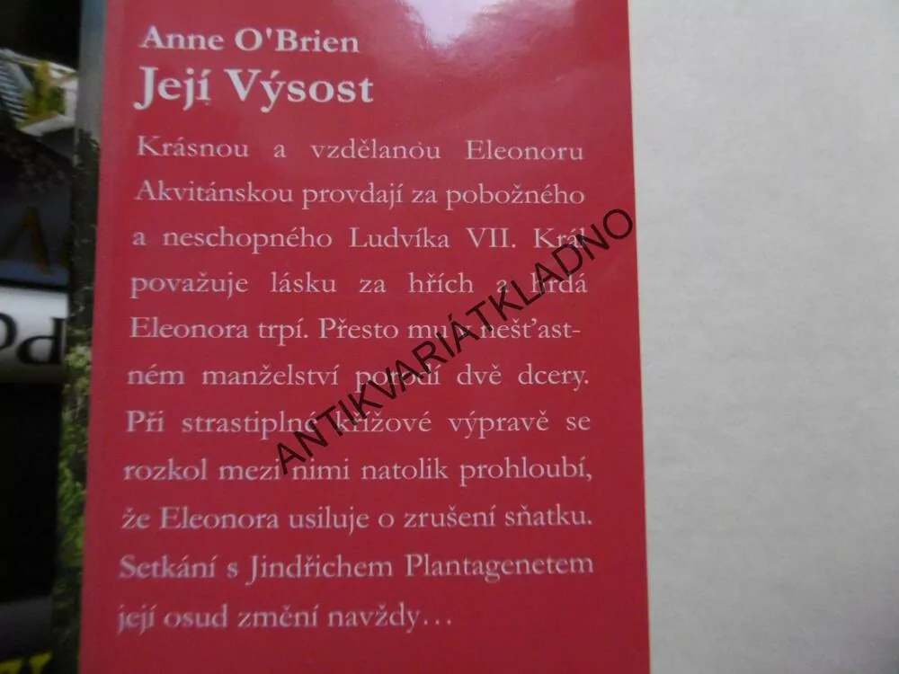 JEJÍ VÝSOST, ANNE O´BRIEN, **an