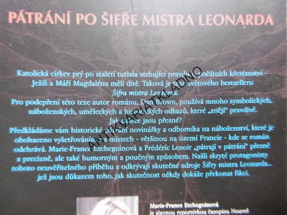 PÁTRÁNÍ PO ŠIFŘE MISTRA LEONARDA, FREDERIC LENOIR, **an