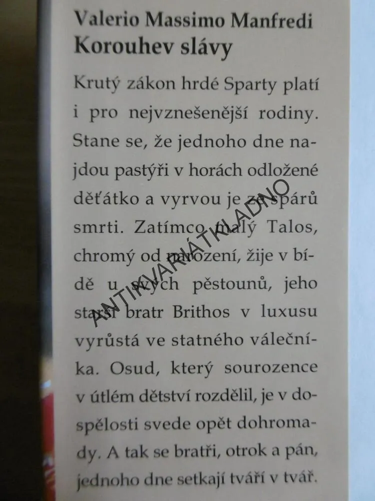 KOROUHEV SLÁVY, VALERIO MASSIMO MANFREDI