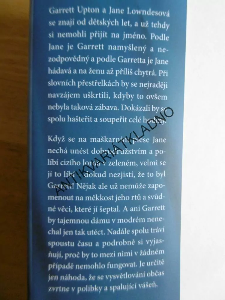 DÁMA V MODRÉM, VALERIE BOWMANOVÁ