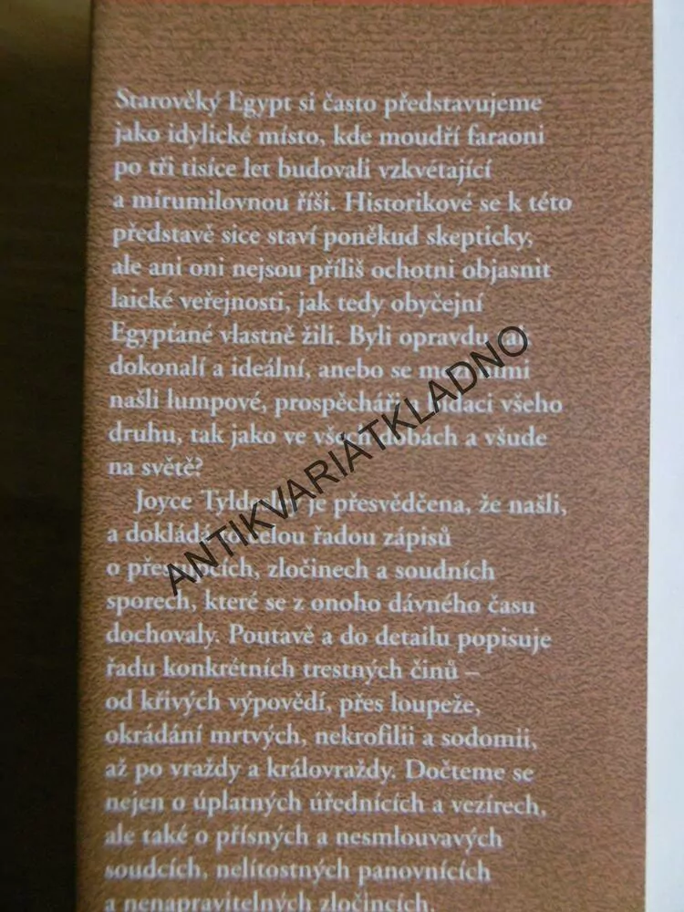 JAK SOUDILI FARAONI, JOYCE TYLDESLEY, **an