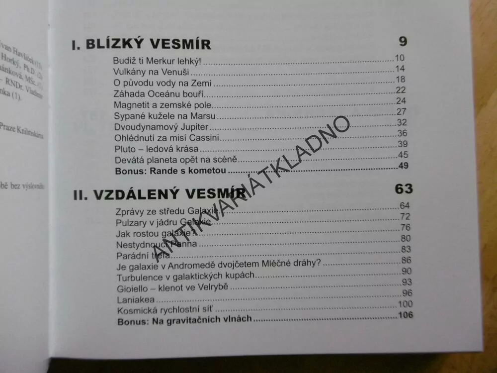 ASTRONOMIE A FYZIKA, SOUVISLOSTI, KULHÁNEK A KOL.