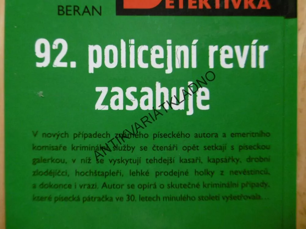 92. POLICEJNÍ REVÍR ZASAHUJE, LADISLAV BERAN