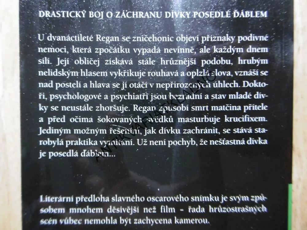 EXORCISTA, SOUBOJ S ĎÁBLEM, WILLIAM PETER BLATTY,