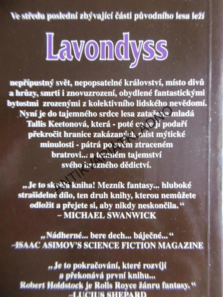 LAVONDYSS, ROBERT HOLDSTOCK, **an