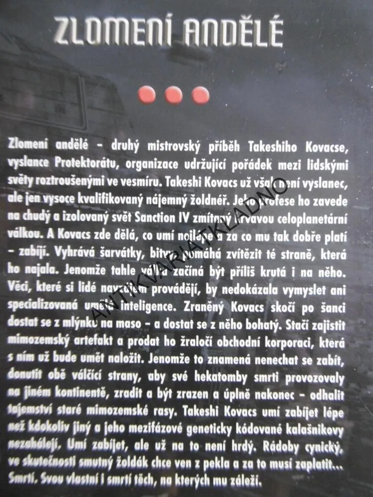 ZLOMENÍ ANDĚLÉ, RICHARD K. MORGAN, **an